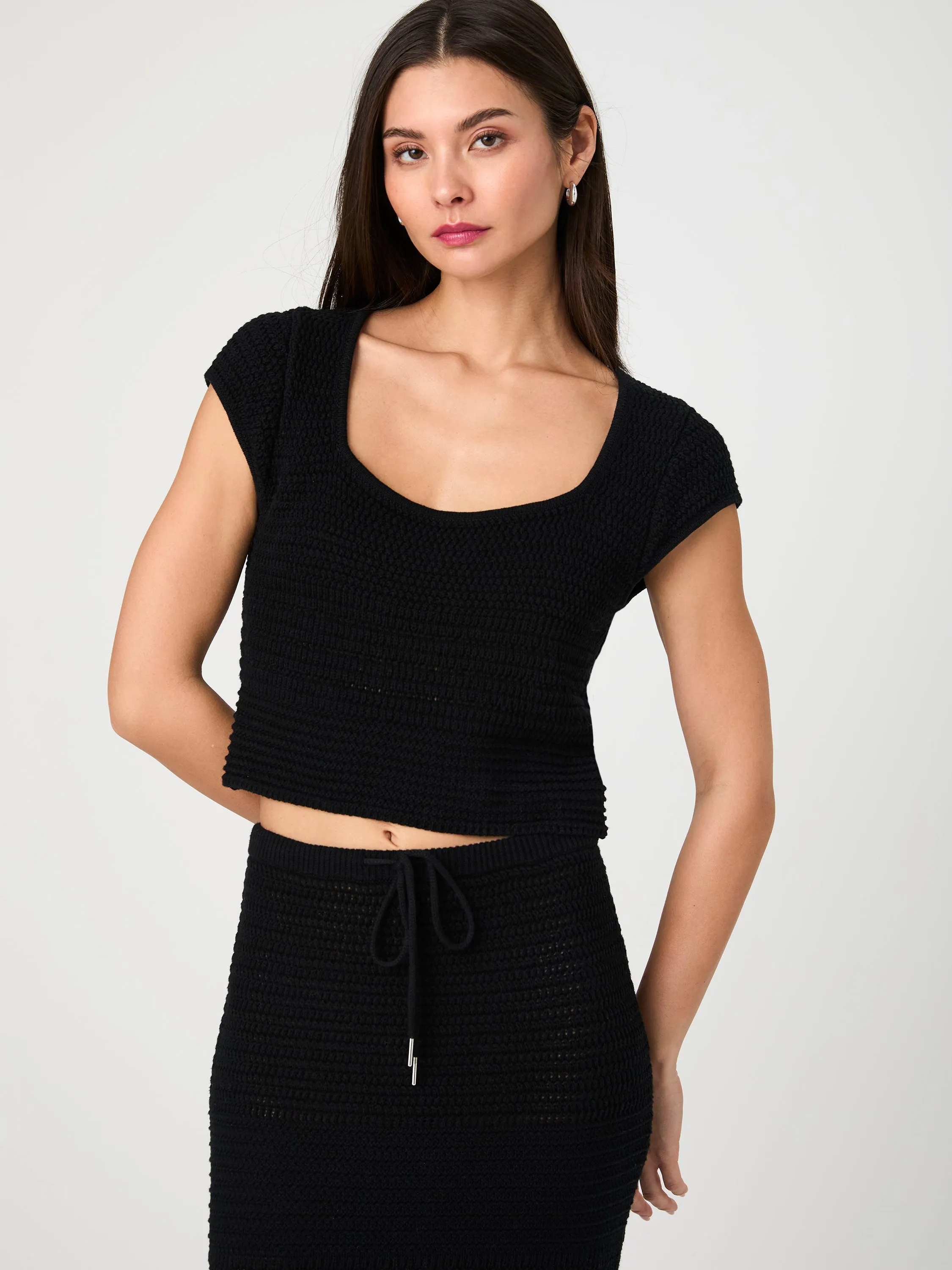 FadeResistant Dye Nellis Cotton Crochet Top