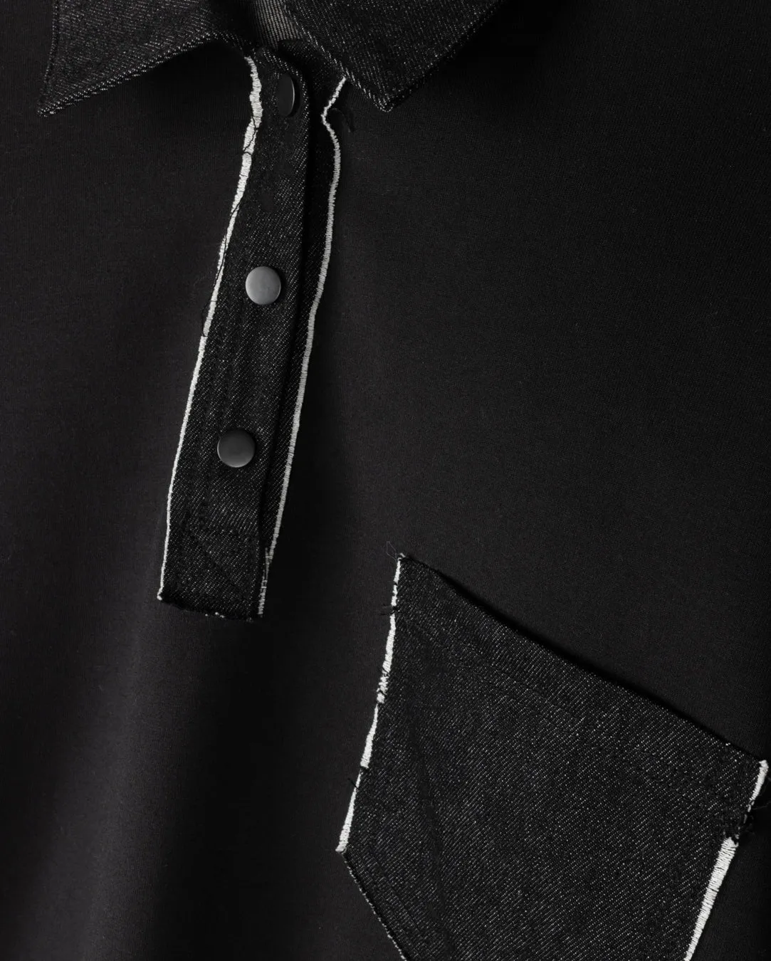 Fade Resistant Finish Knit Layering Nelo Sweatshirt