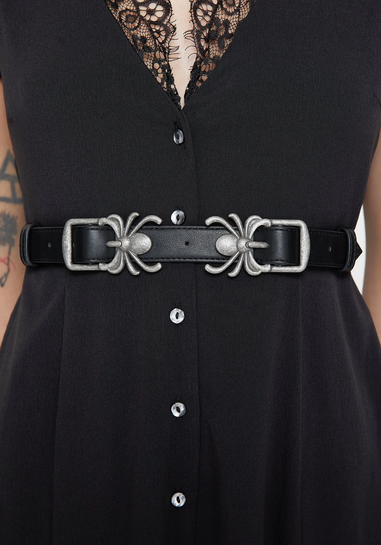 Nerida Spider Buckle Belt Quick Release Closure Cotton comfort