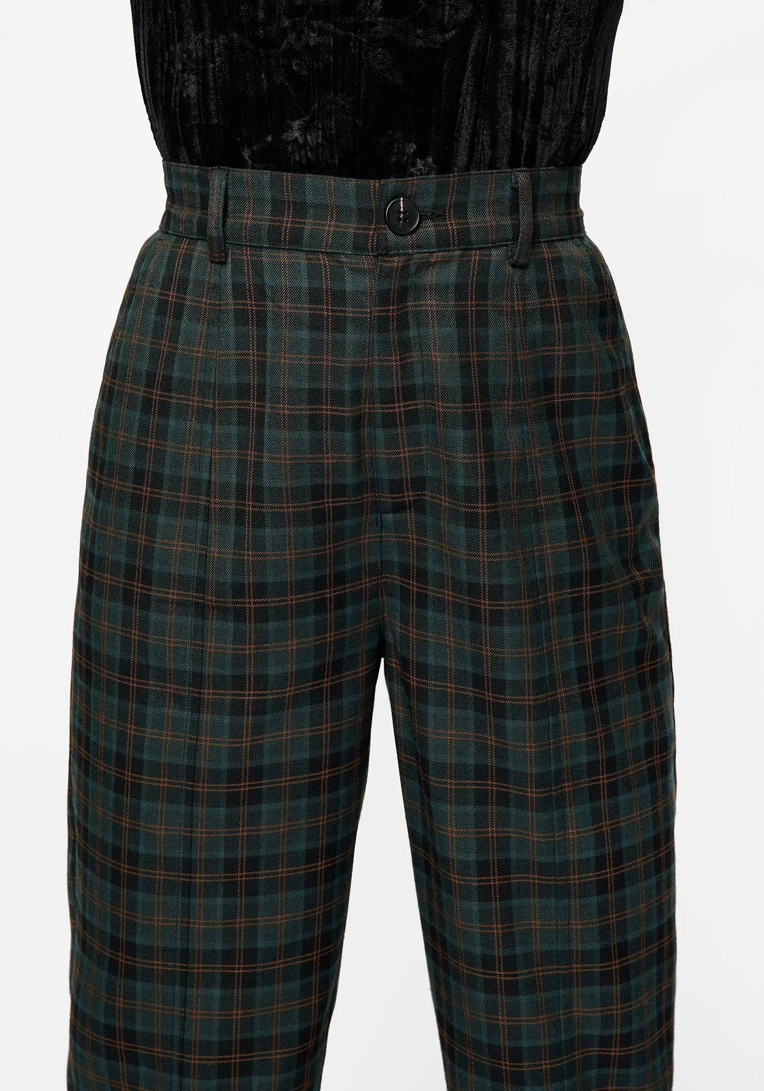 smooth zipper Casual Comfort Nightingale Split Tapered Trousers