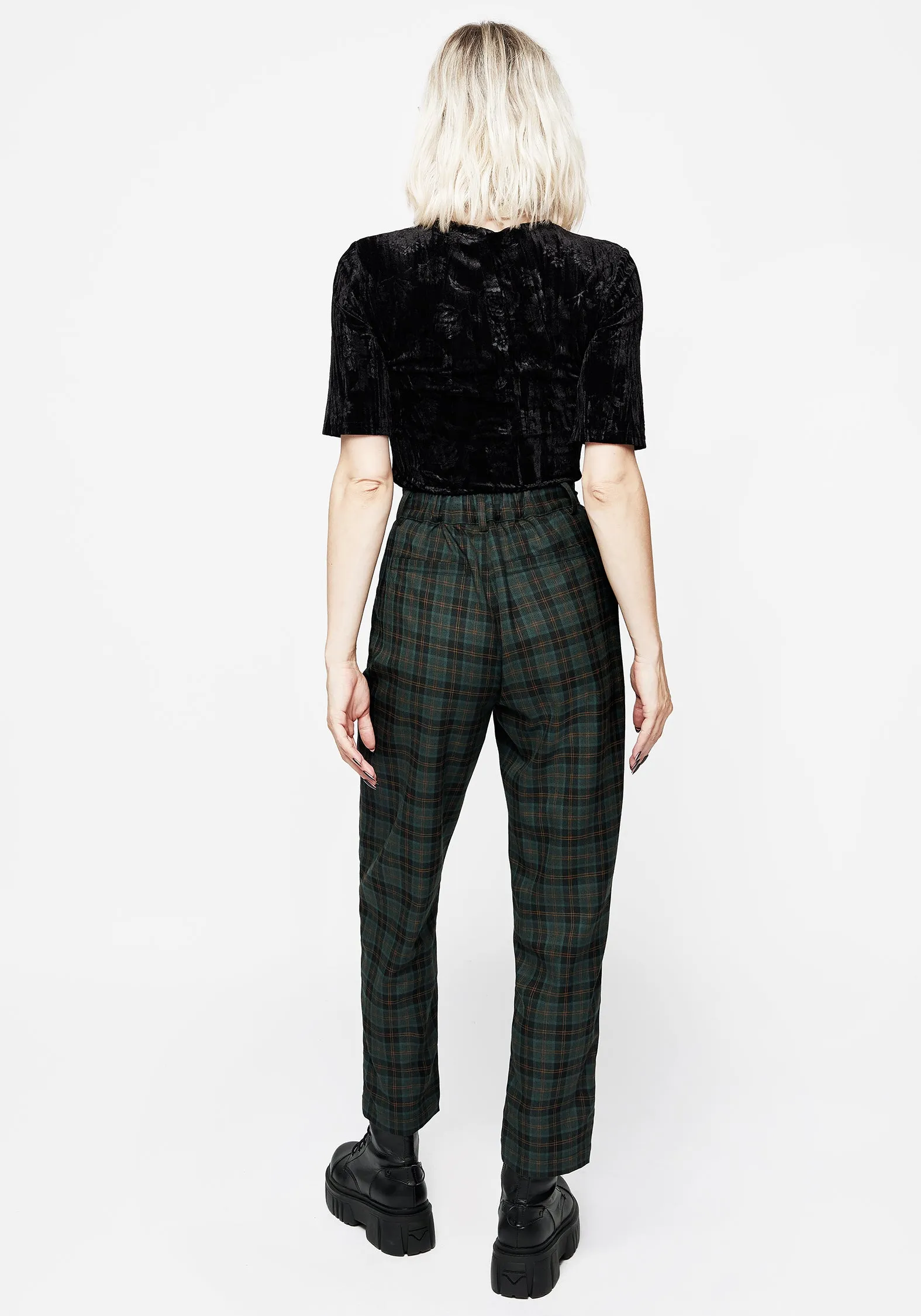 Straight Leg ErgonomicStitching Nightingale Split Tapered Trousers