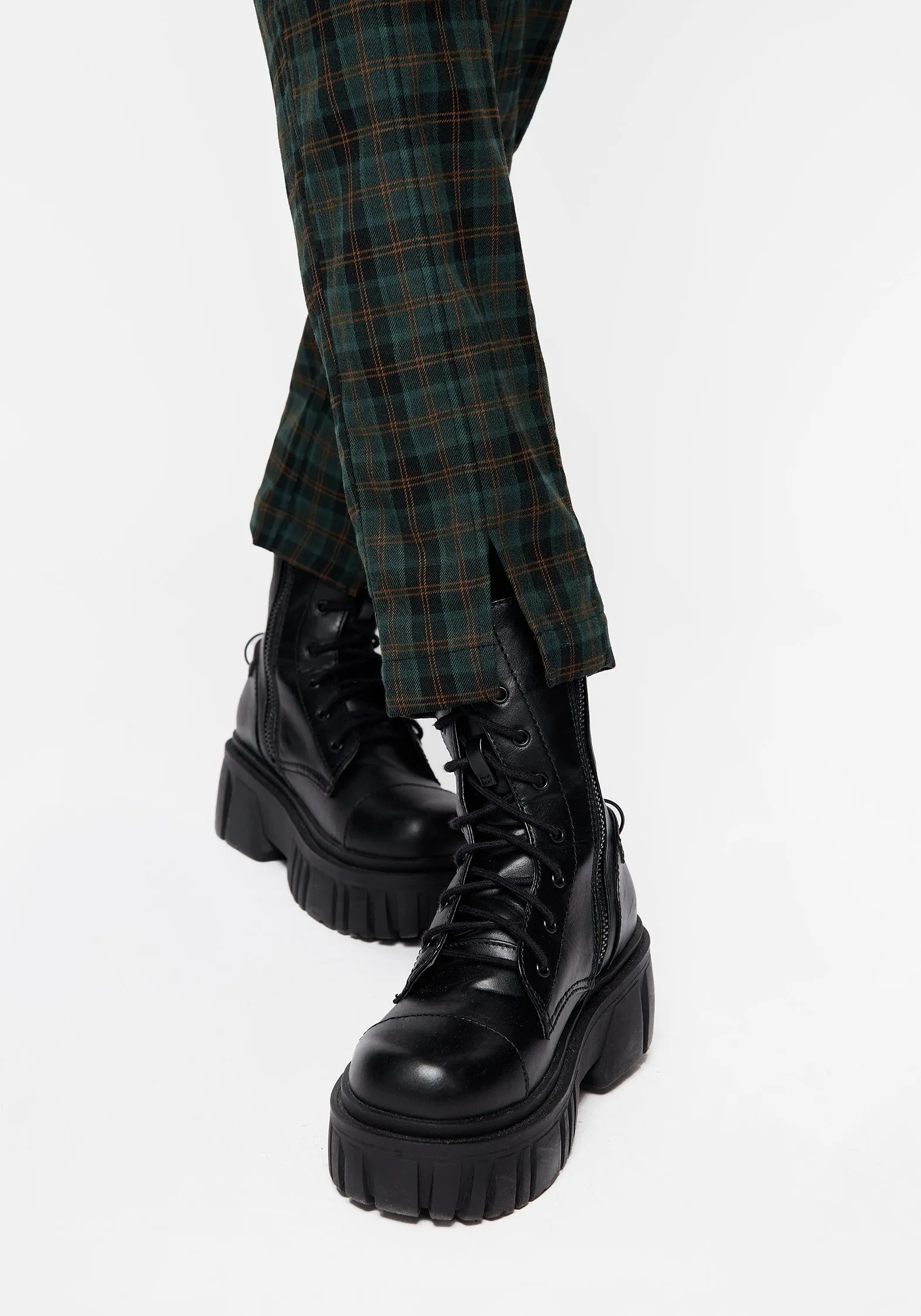 Nightingale Split Tapered Trousers Weighted Hem