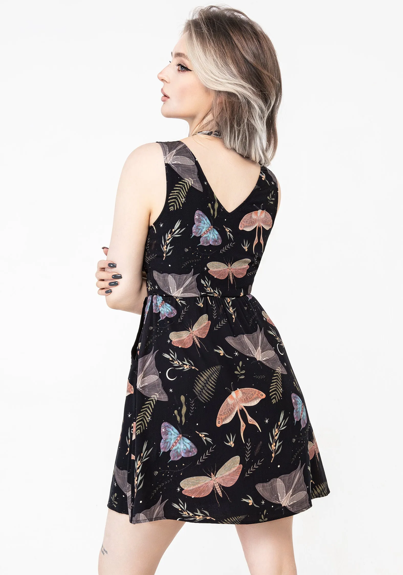 Nightmoth Corset Mini Dress Layered Fit