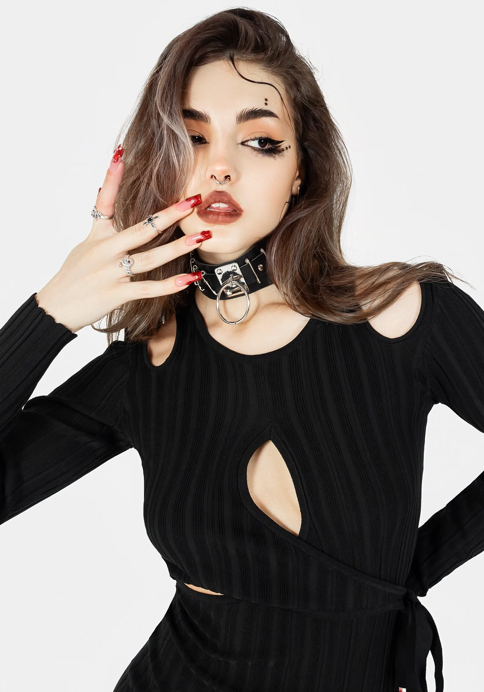 Anti Static Finish Nikini Cut Out Knitted Dress