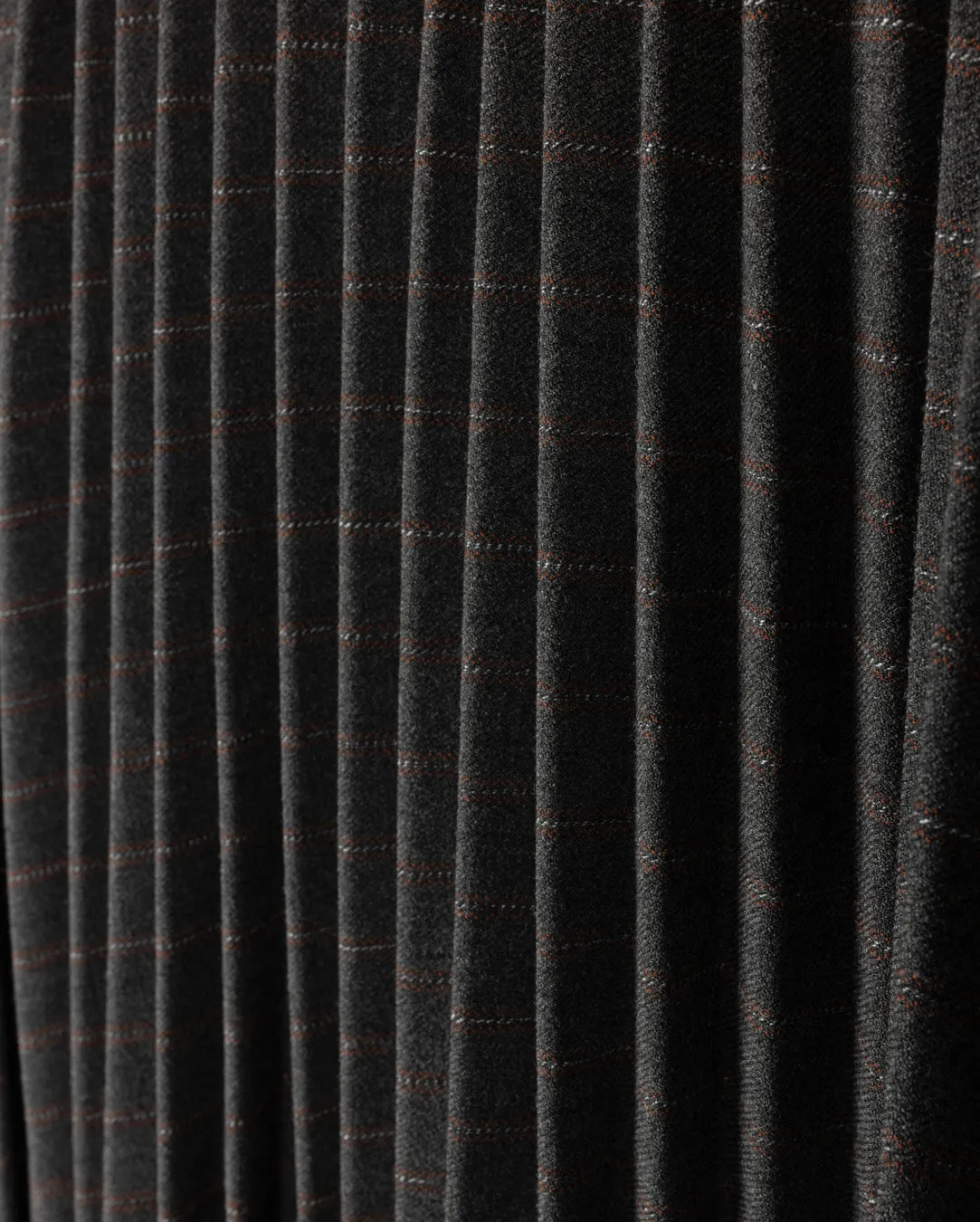 Nikol Pleated Maxi Skirt Faux Leather Light Flow