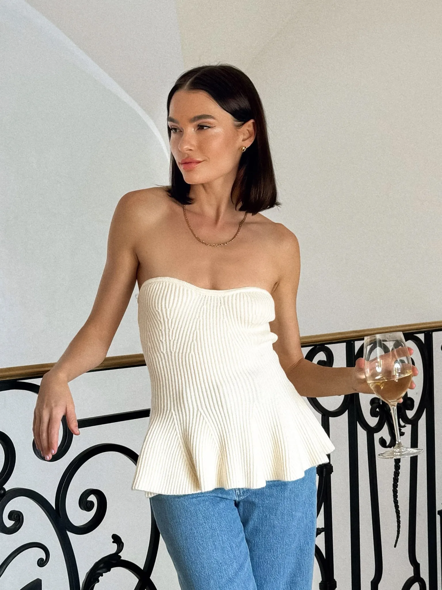 Wren Strapless Knit Top - Final Sale Fresh Season All Day