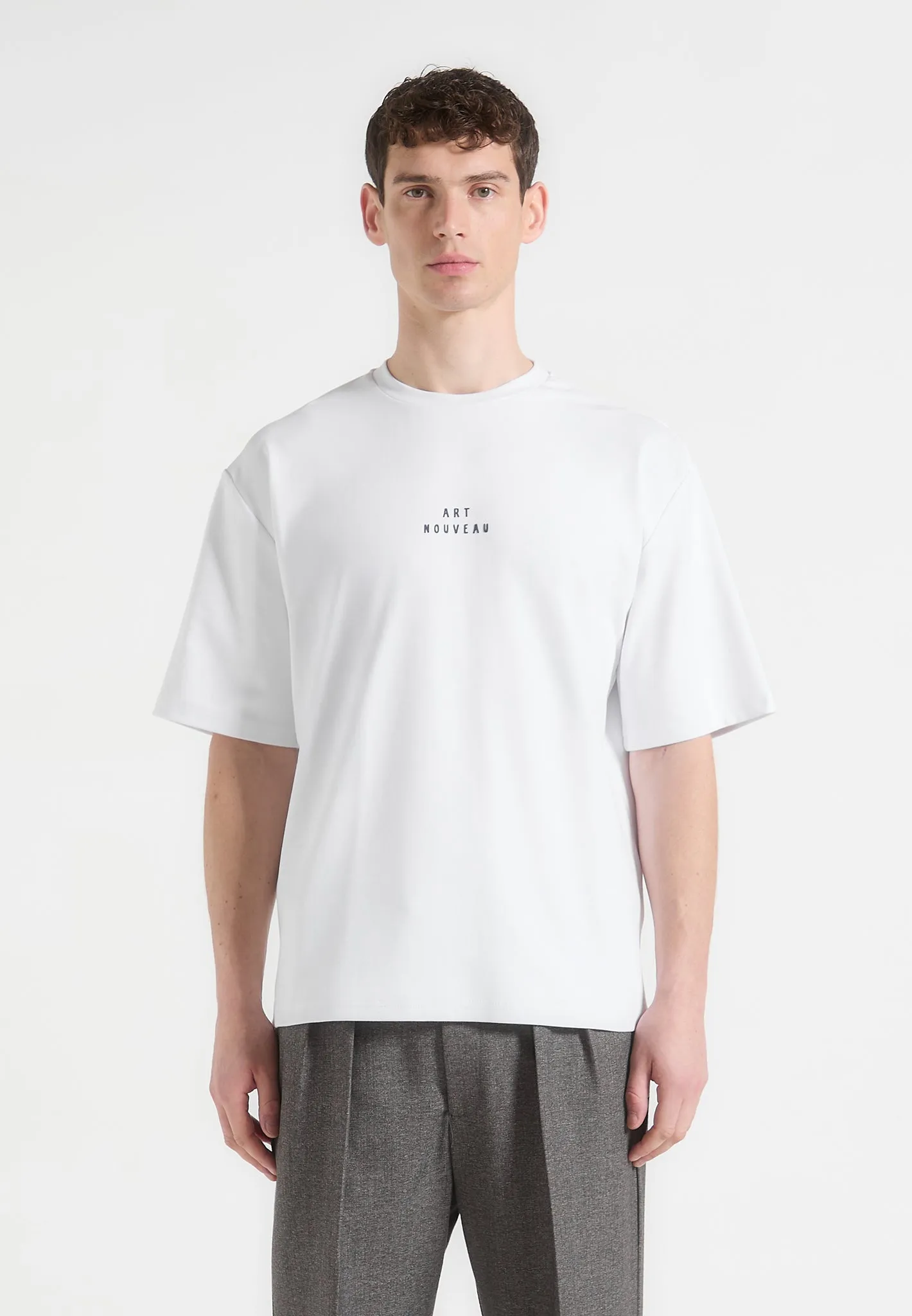 Special Occasion Soft Touch Fabric Art Nouveau - T-Shirt - White