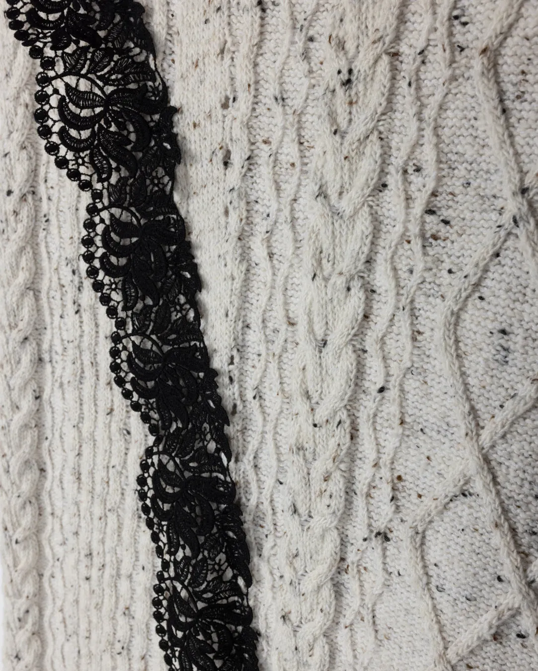 Lace Detailed Knit Skirt Breezy Style