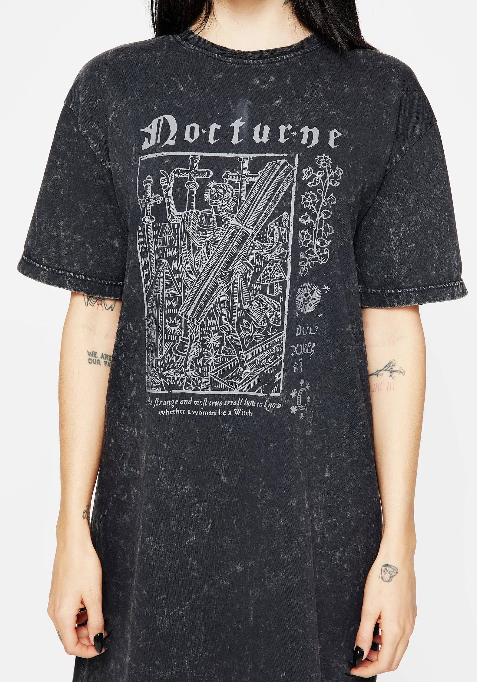 Fitted waist Work Style Nocturne Tee Dress