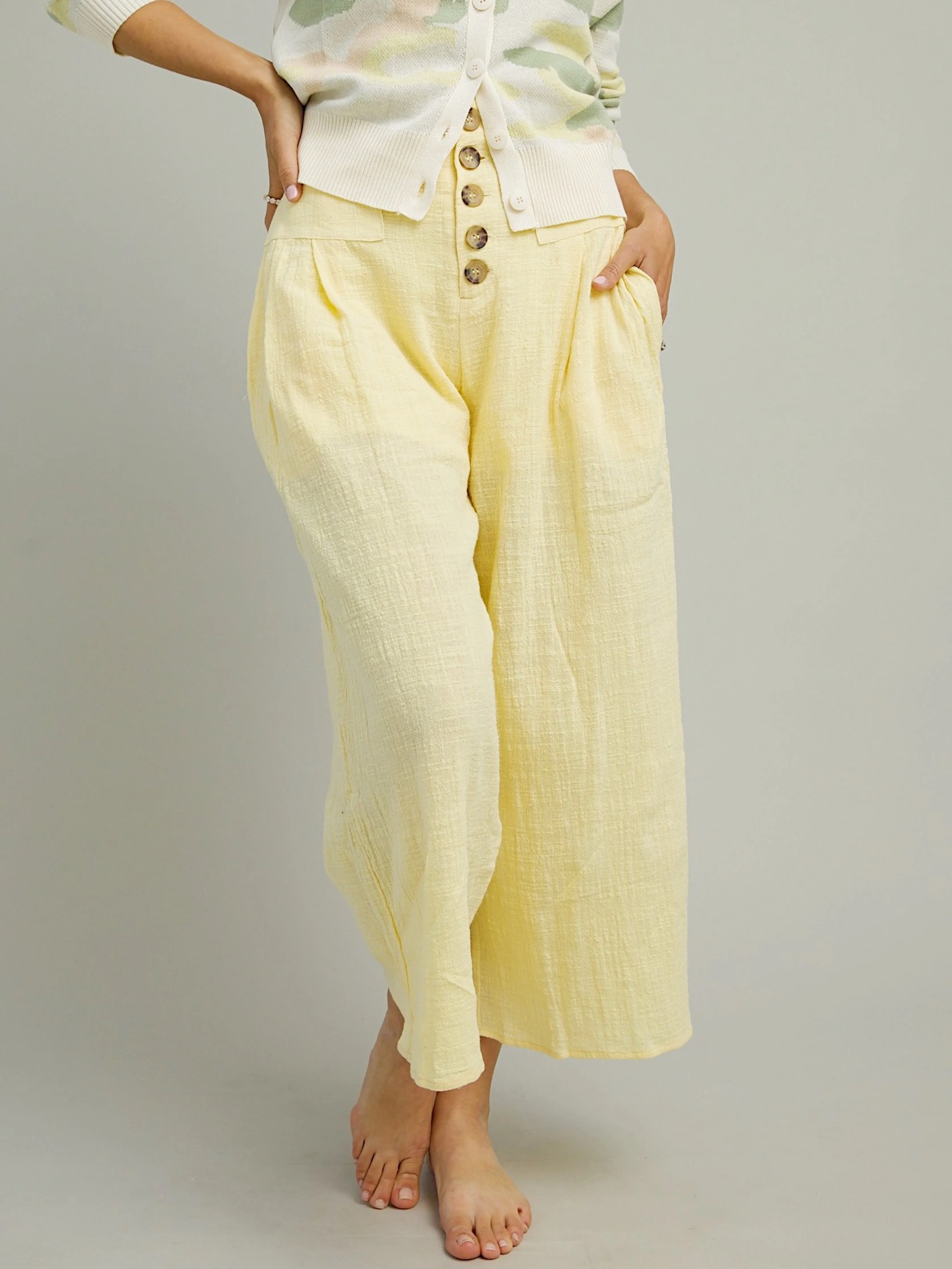 Buttercup Linen Pants Multipurpose Utility Pockets