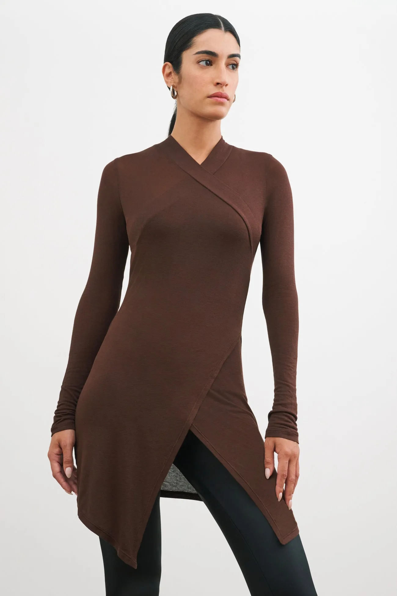 Scoop Neck Shape Lightweight Morgan Tunic