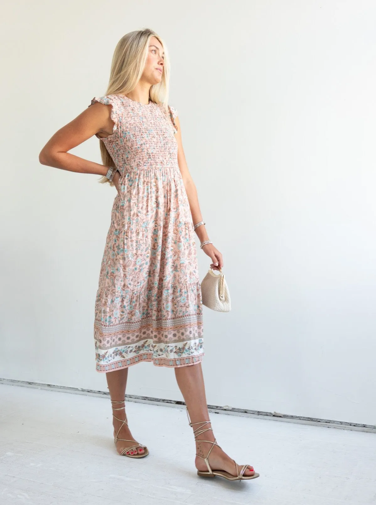 Delicate Finish Norah Smocked Dress