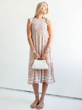 Chic Layers Soft Presence Norah Smocked Dress