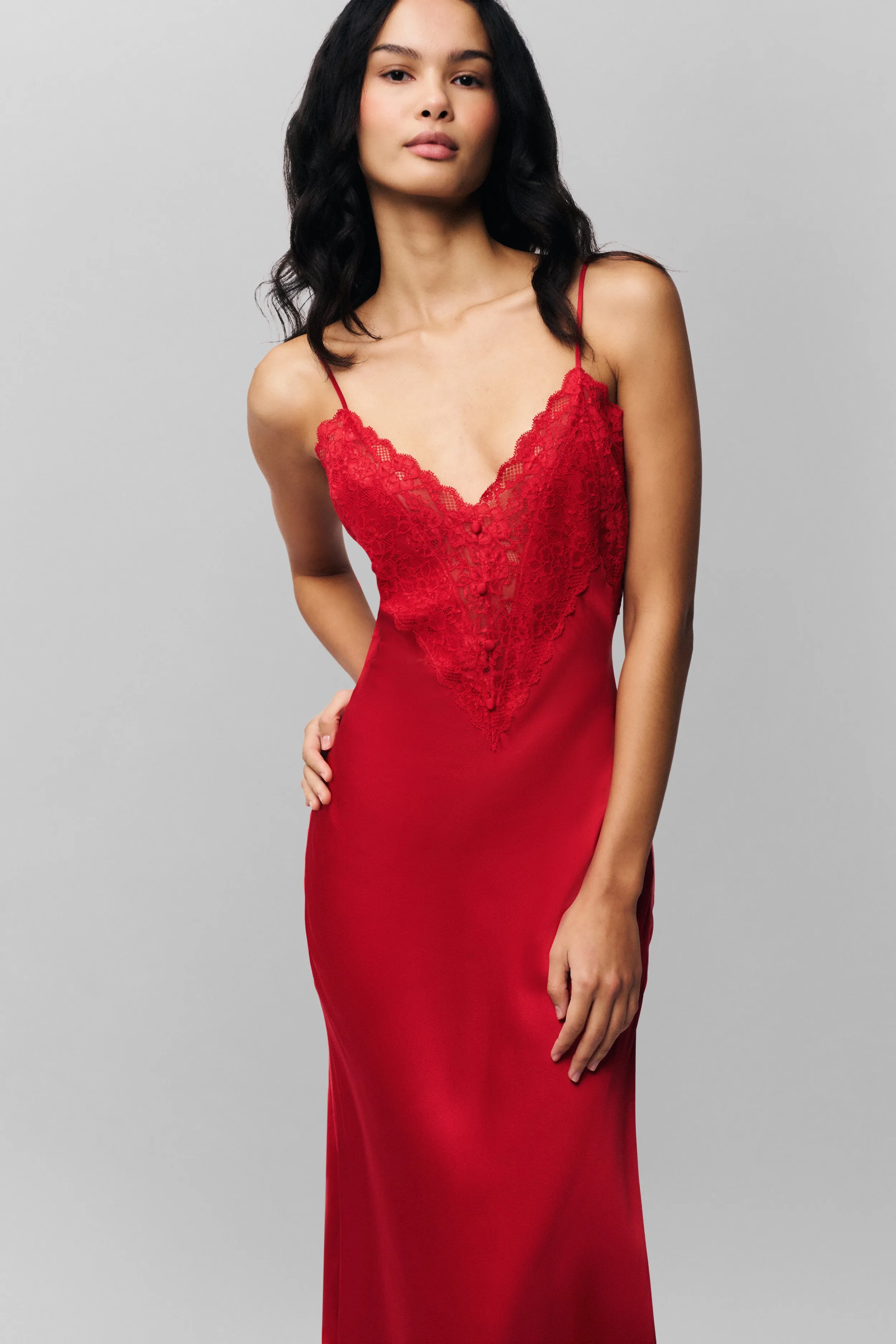 Nova Slip Midi Dress Work Vibes