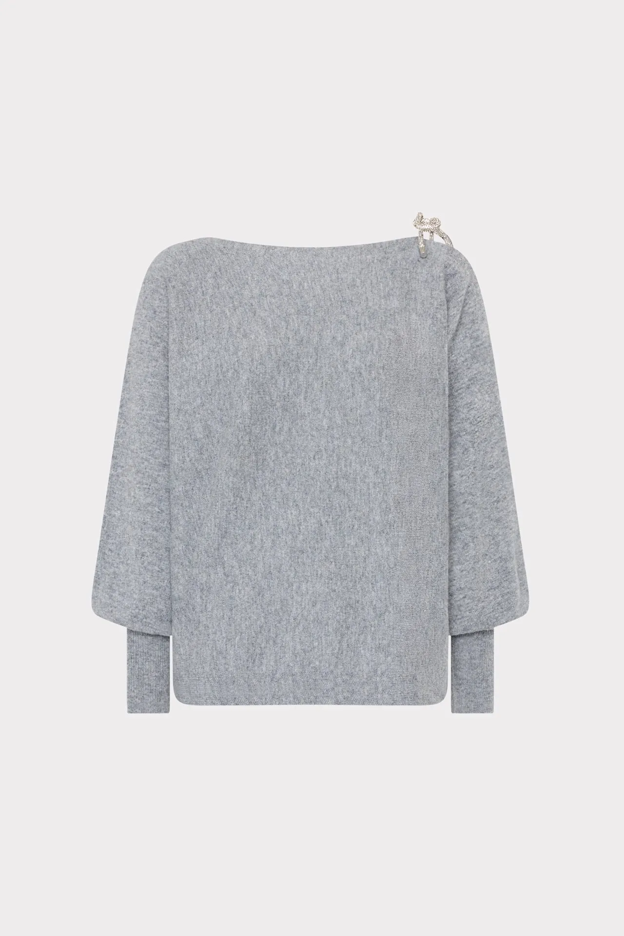 UltraSoftInterior Ida Crystal Bow Cold Shoulder Sweater