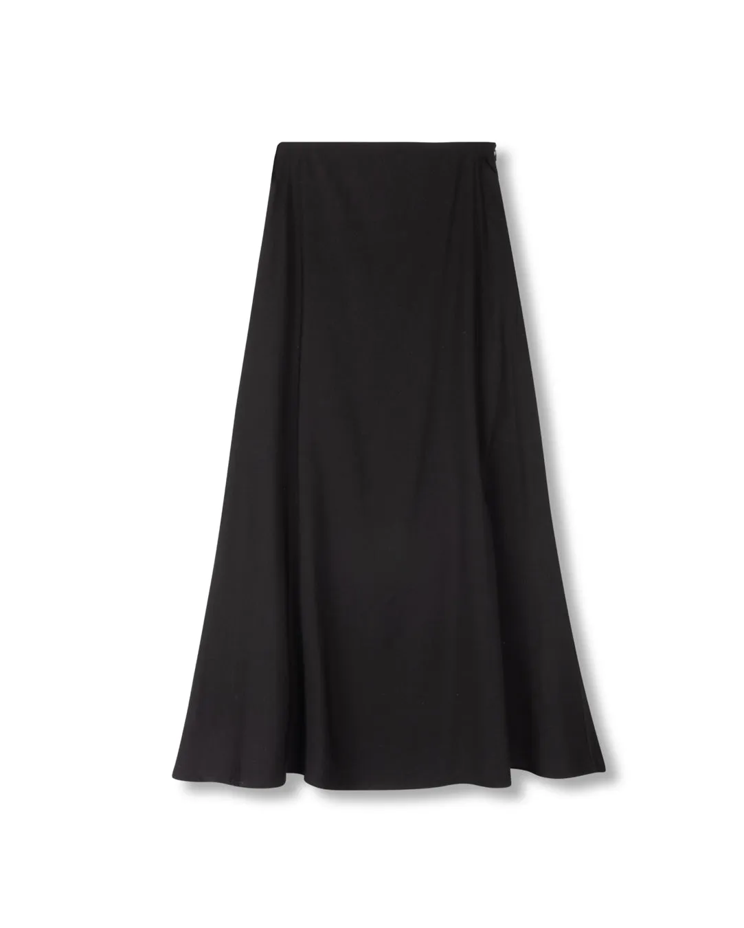 Maximalist look Tea length Chive Cupro Skirt