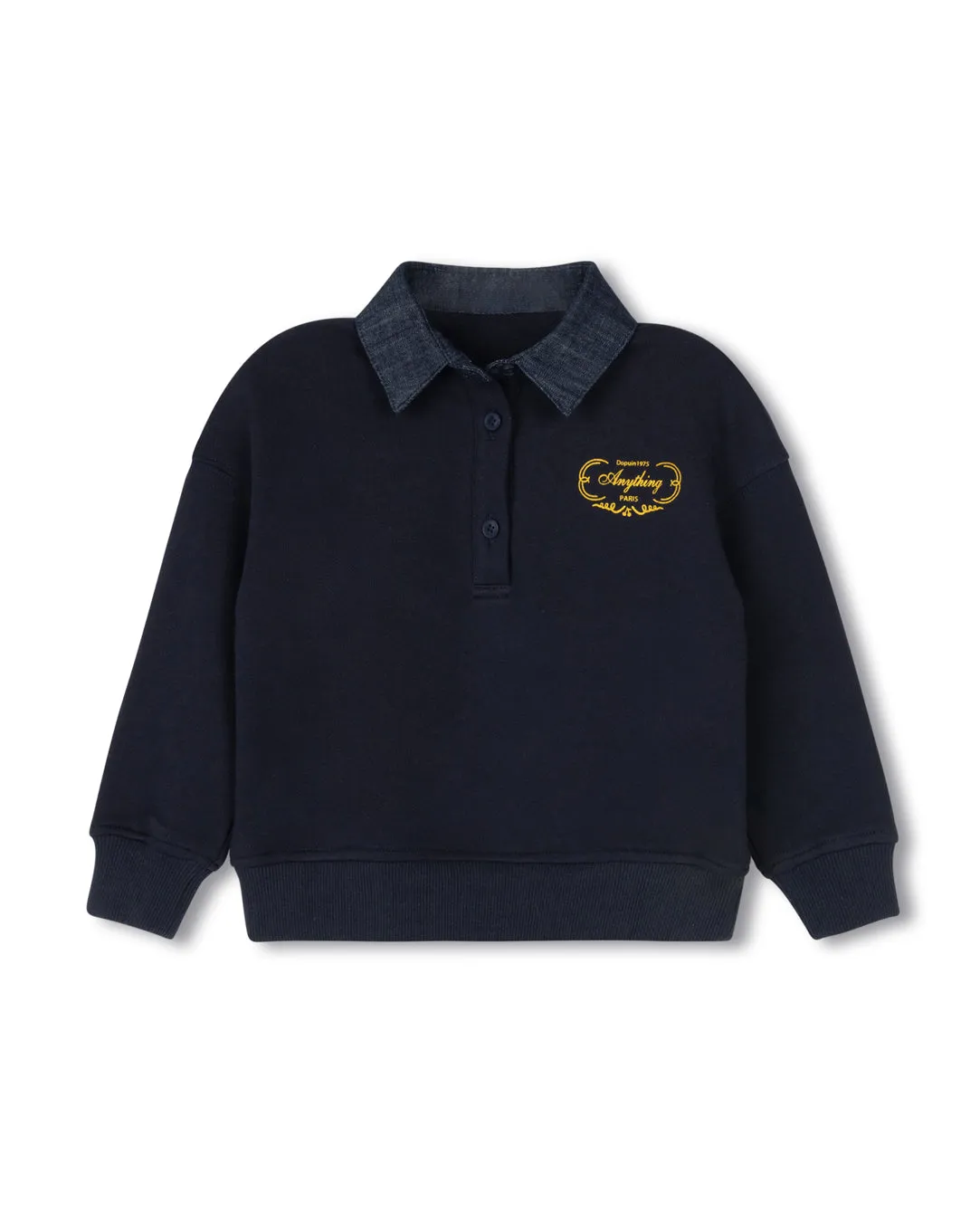 Olivia Checked Pointed Collar Sweatshirt Moisture Wicking Fabric Comfy Must-Have