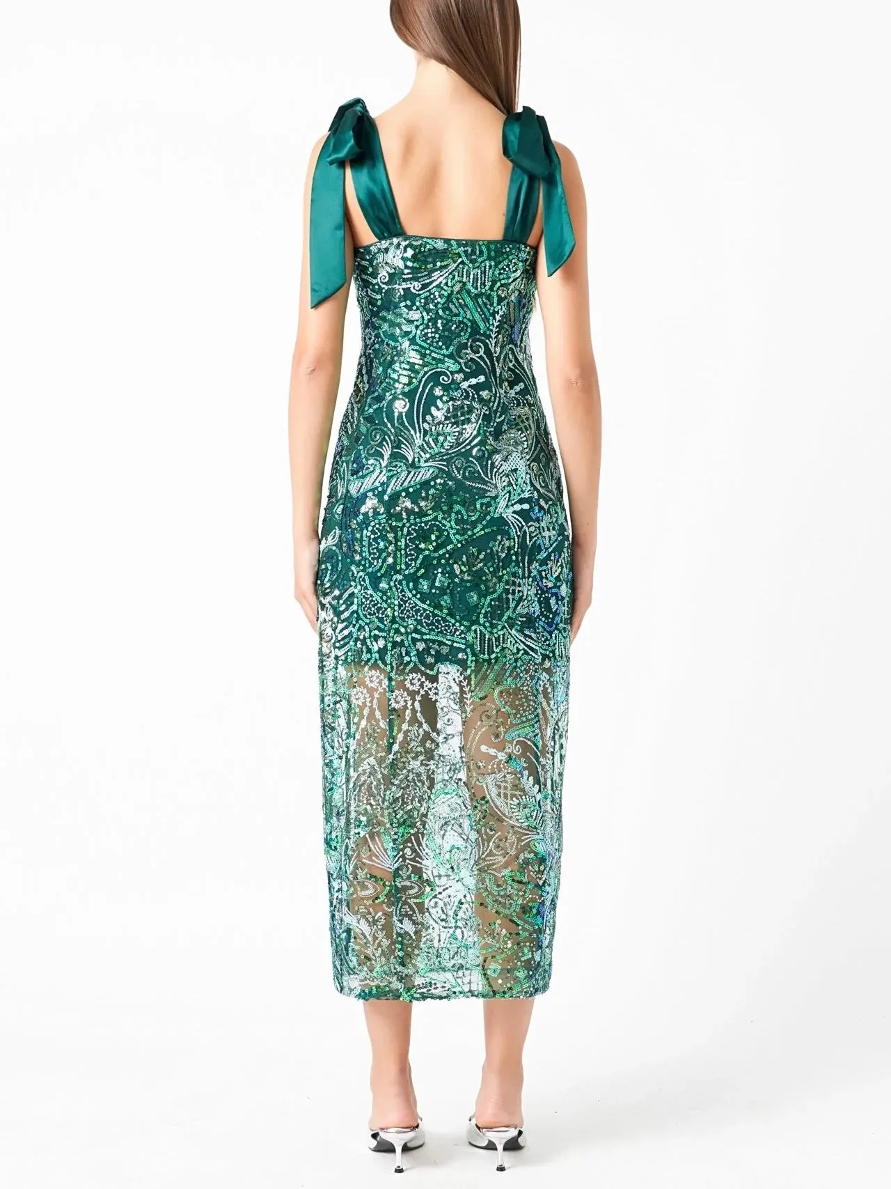 Olivia Sequin Dress Natural Feel Stretch-Recovery