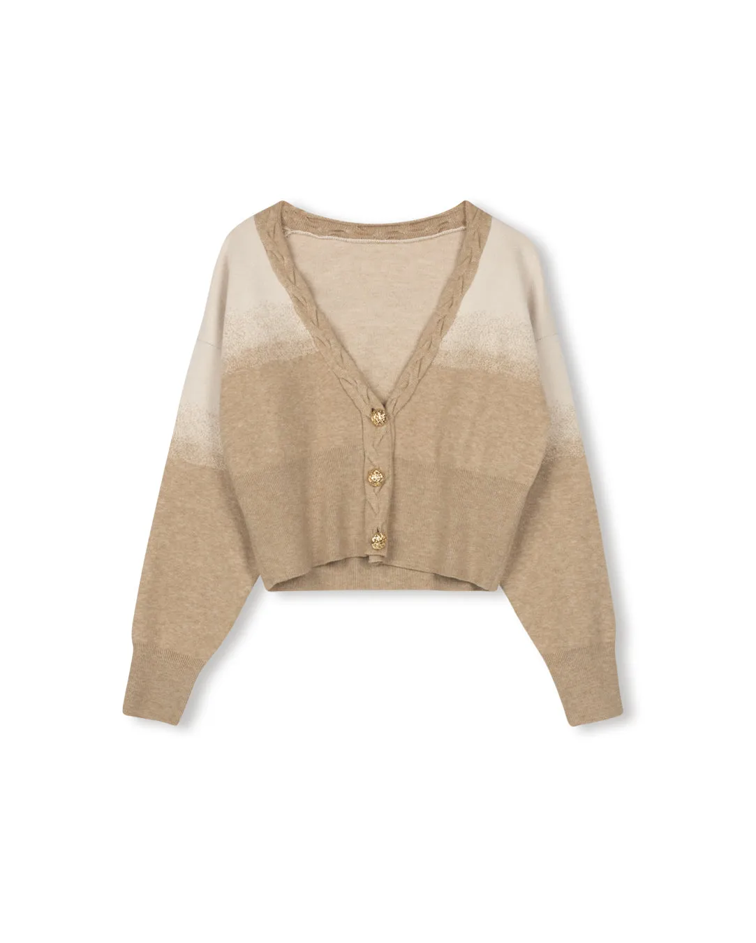 Breathable Design Ombre Mohair Cardigan