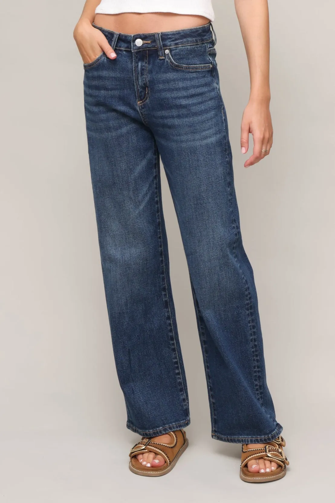 High Rise Loose Fit Straight Everyday Comfort