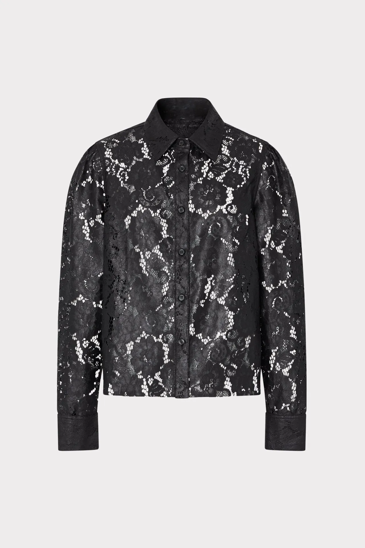 NoSlipGripperBand Arlo Textured Lace Button Down