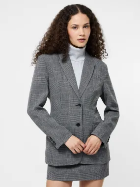 Waterproof Material Waterproof Zipper Closure Owen Plaid Blazer