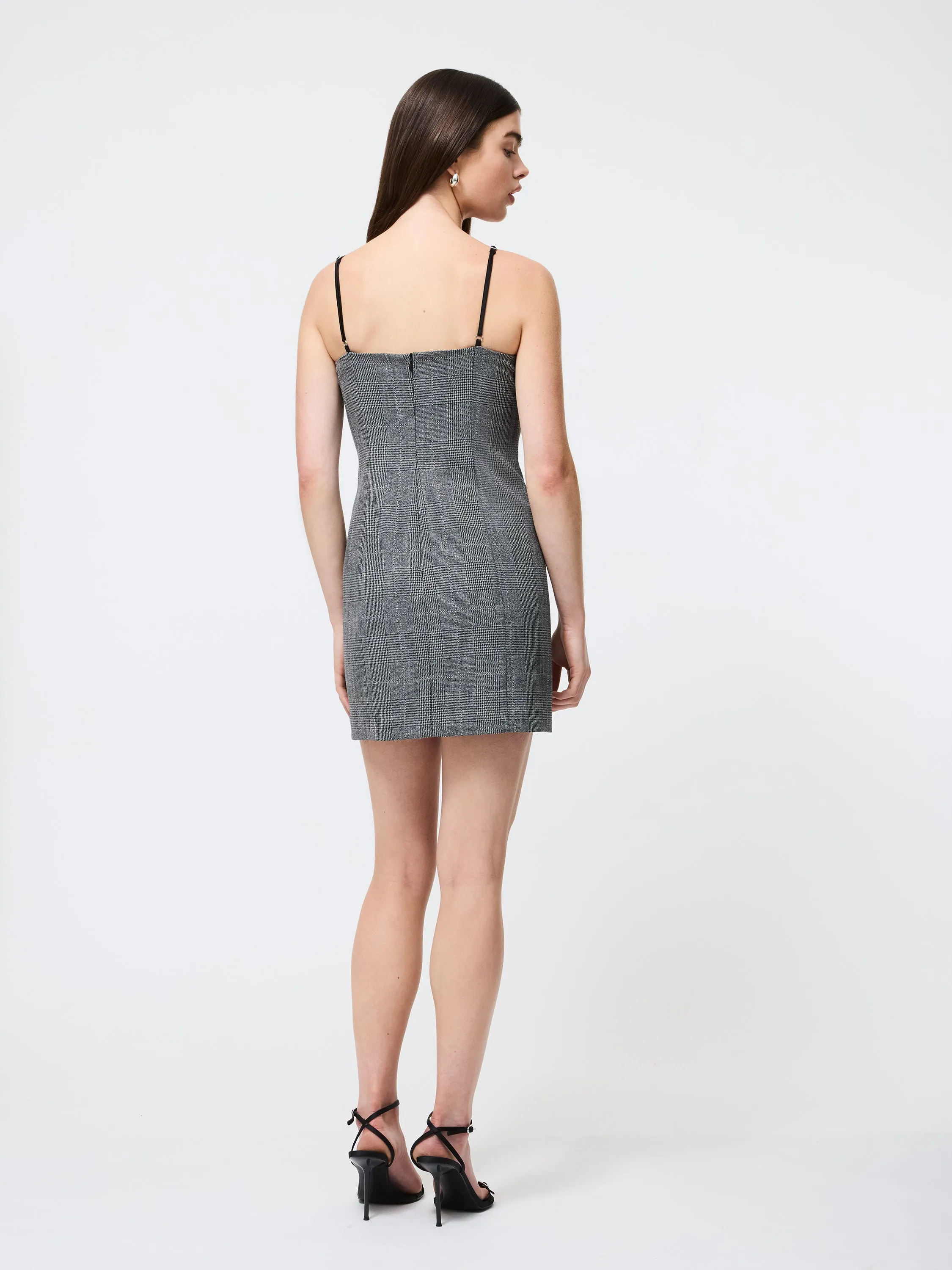 Owen Plaid Peekaboo Mini Dress Refined Mood