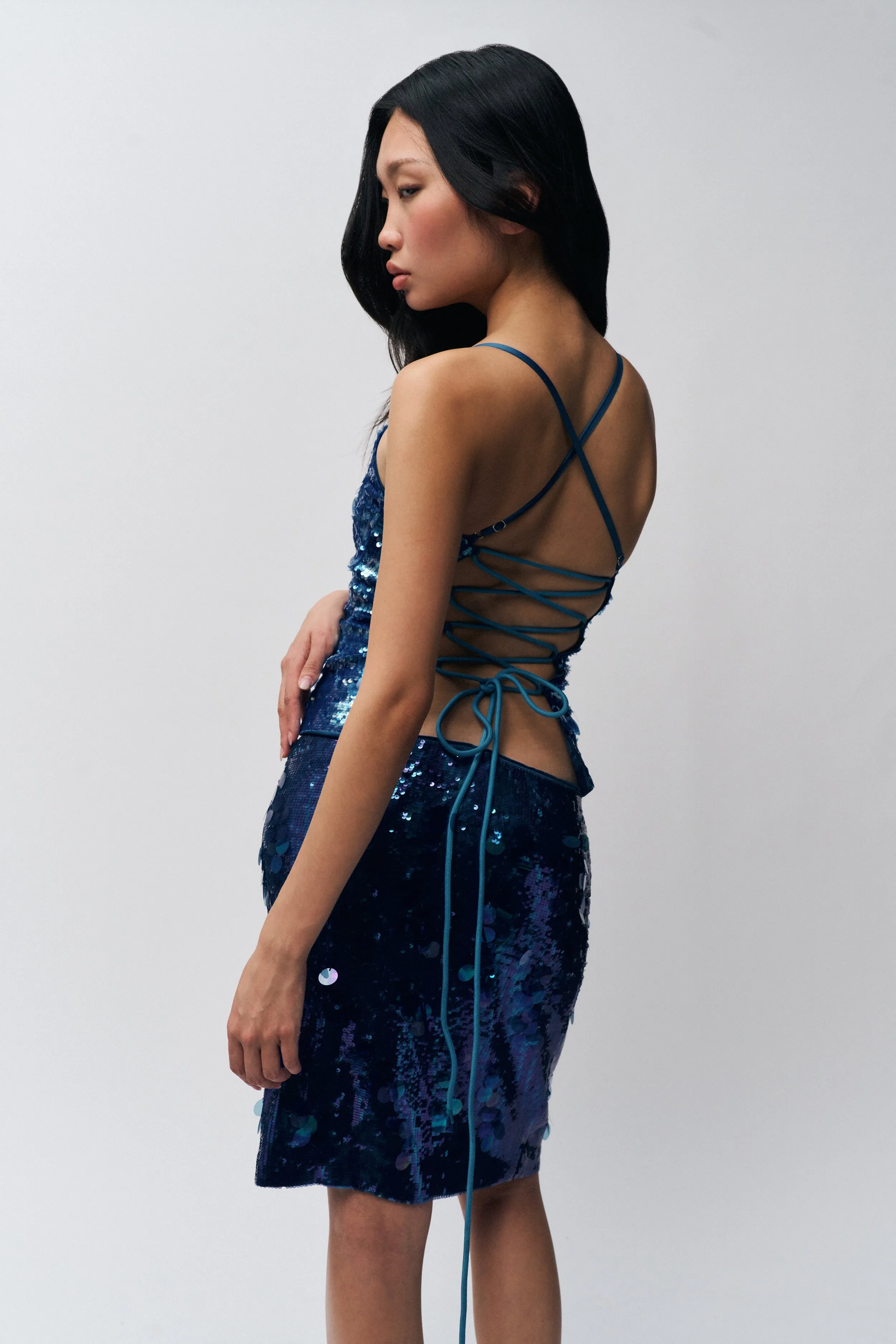 Paillette Cami Top Knit Fabric Technology