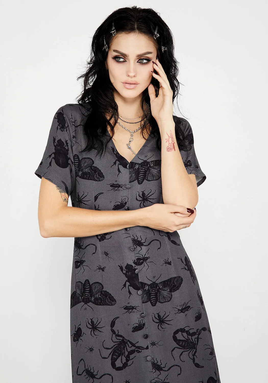 Parasite Midi Dress Wrap-Style Classic Layering