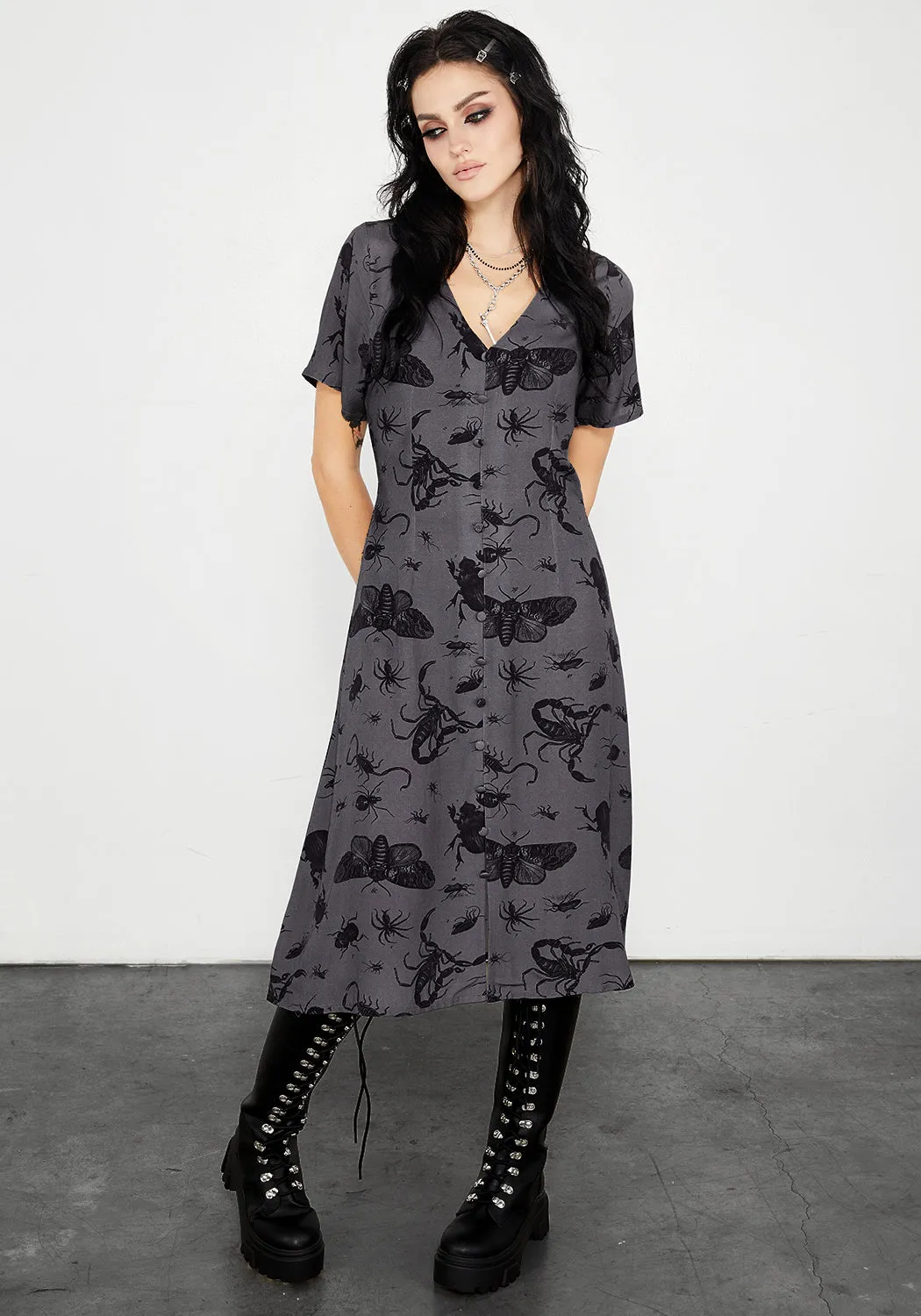 Parasite Midi Dress Soft Contour Fashion Fit