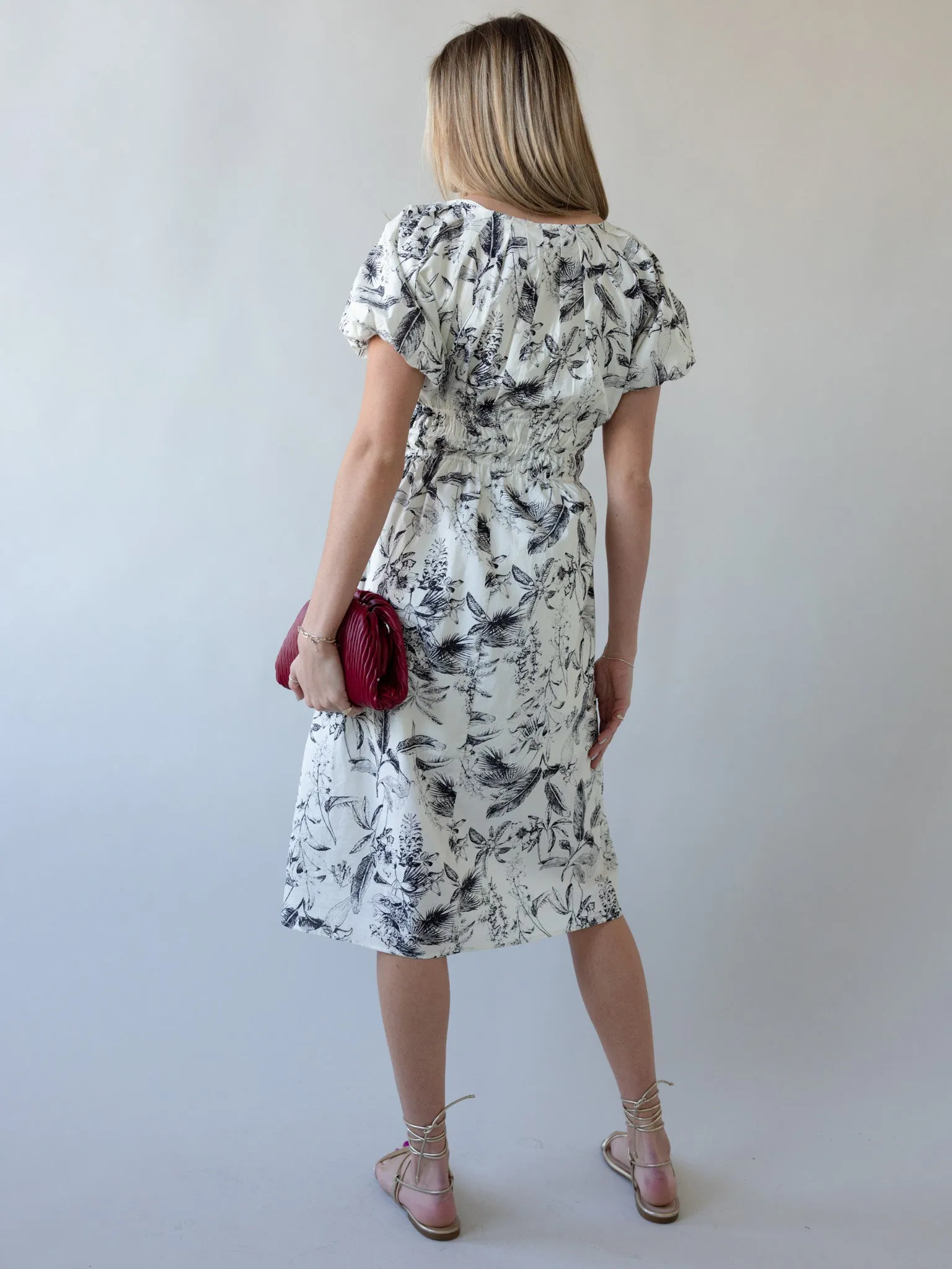 High-Low-Hem Simone Floral Dress