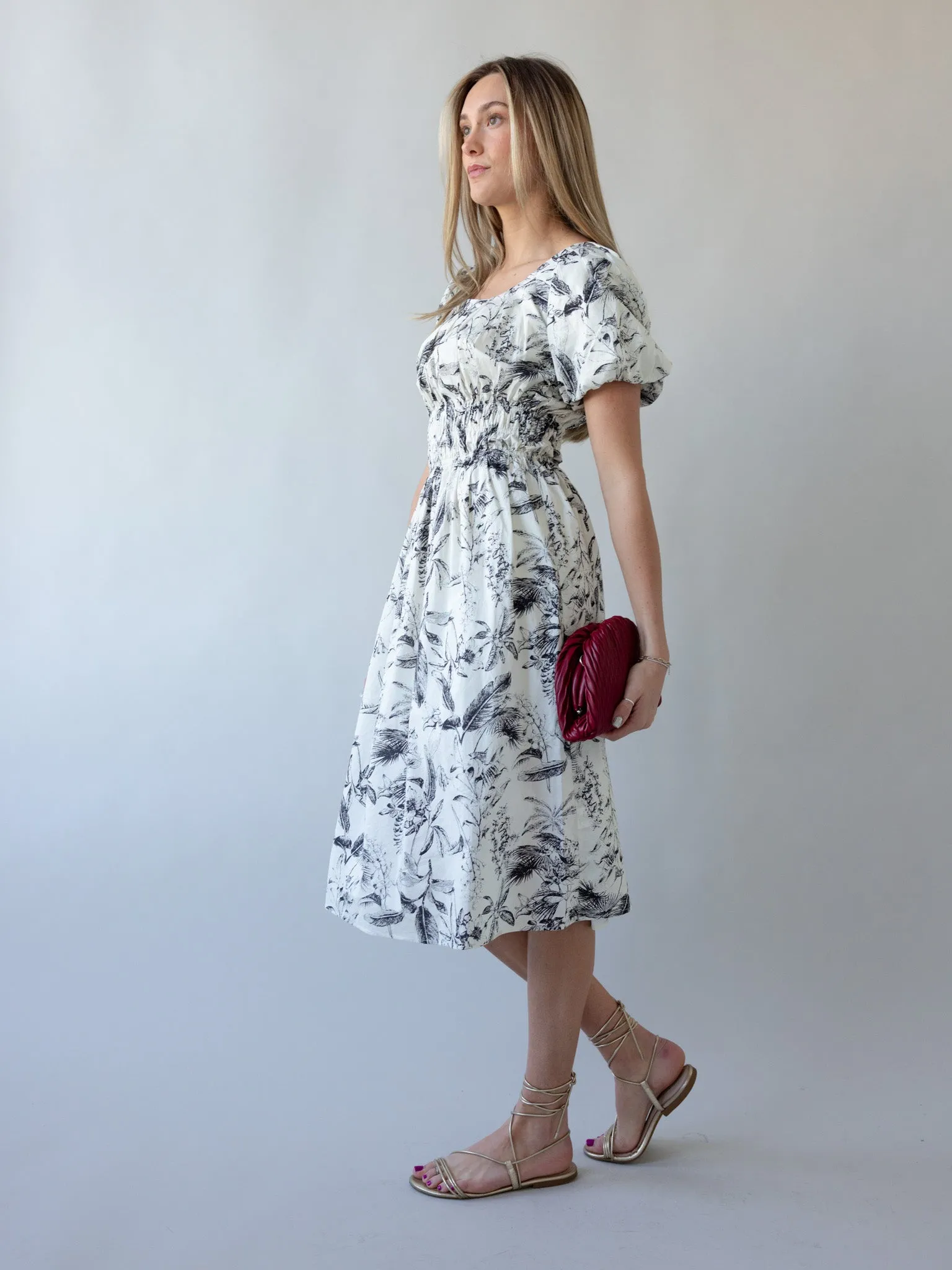Soft-touch Simone Floral Dress