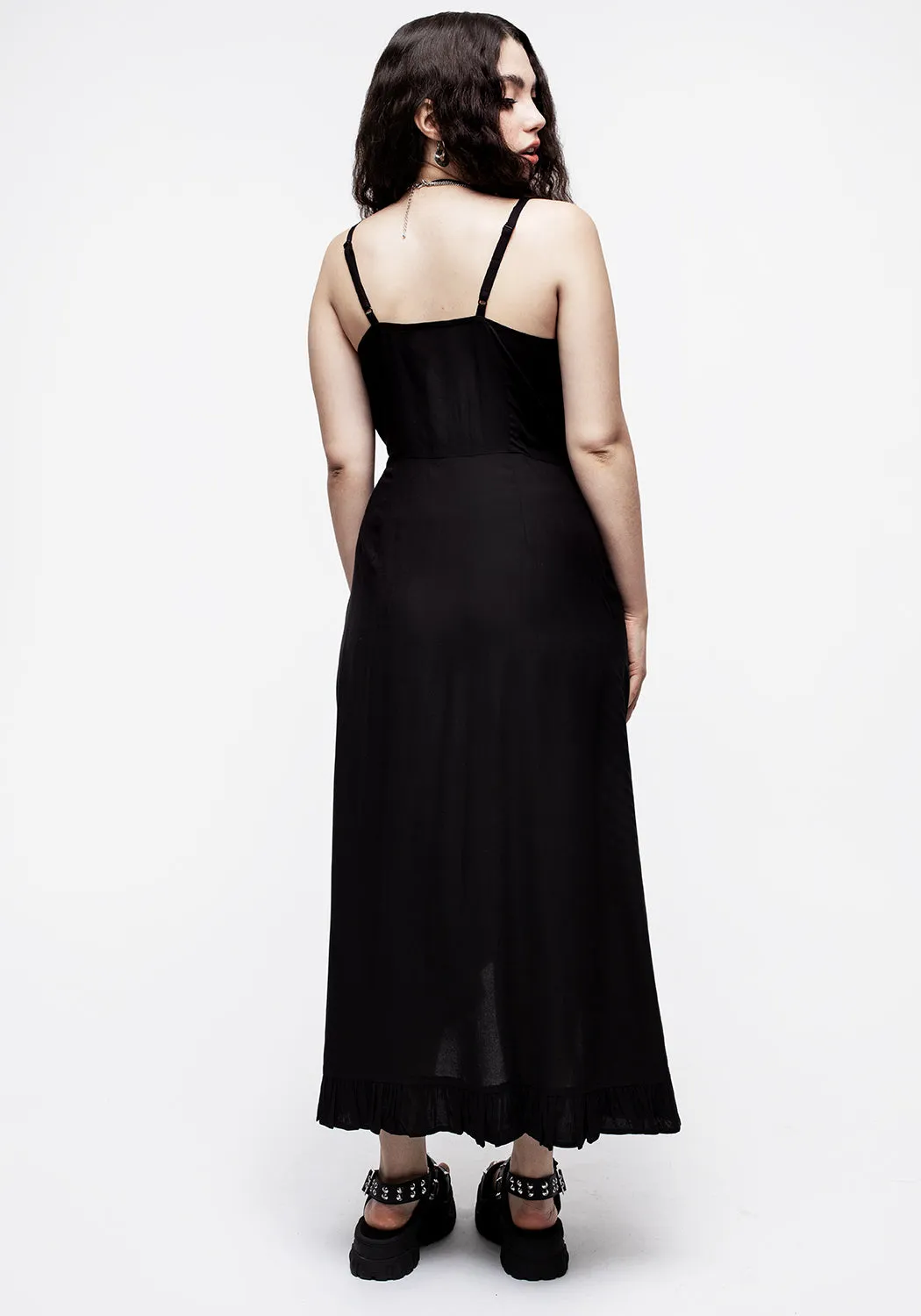 Elegant Flow Eerie Cami Midaxi Wrap Dress