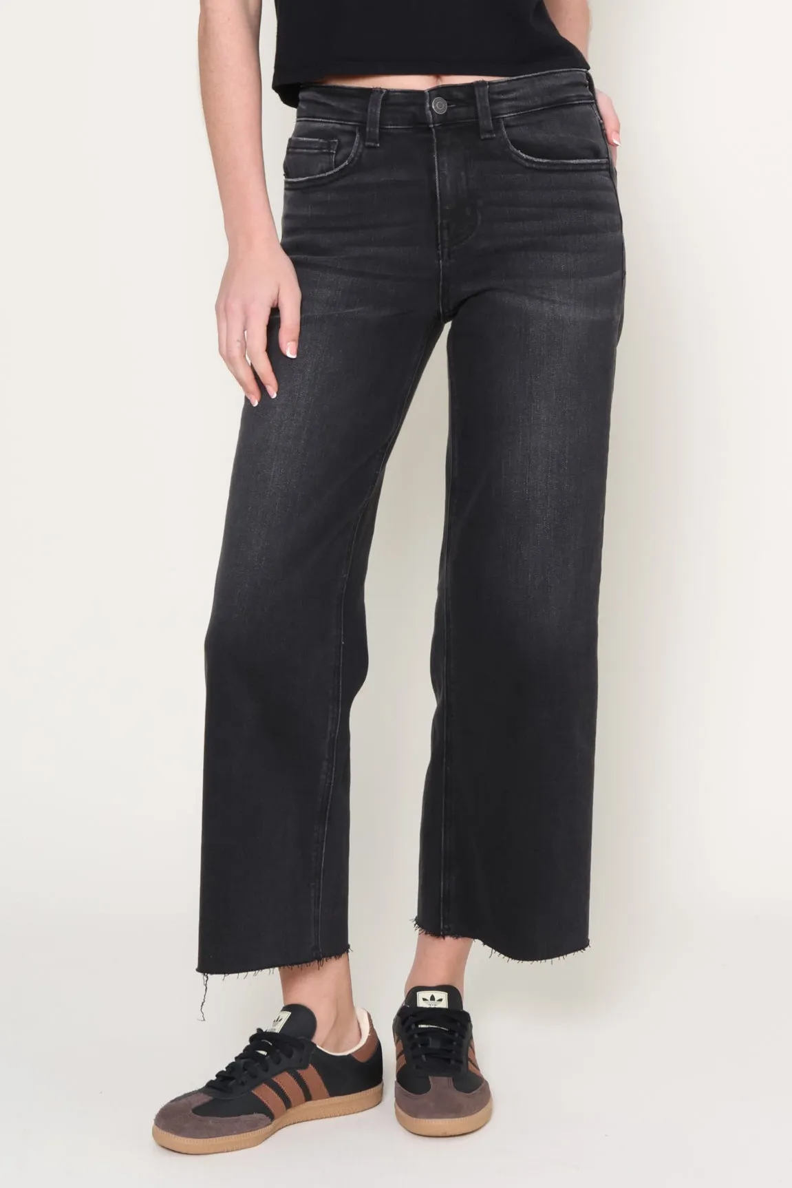 Wide Leg Crop Jean ThermalInsulation Timeless Comfort Wear