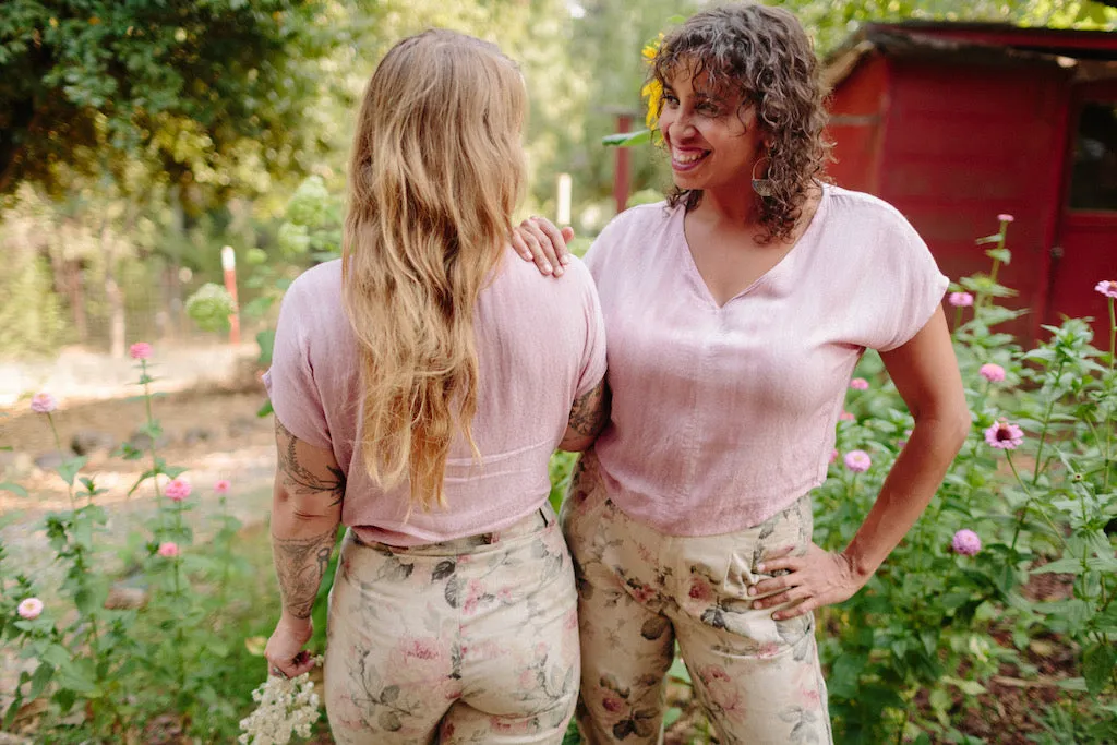 Perfect Pant 2.0 in Rose Eco Dye Process