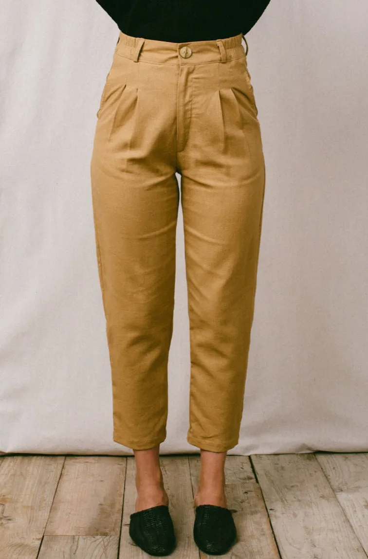 Perfect Pant 2.0 in Tawny Linen No Ride Up