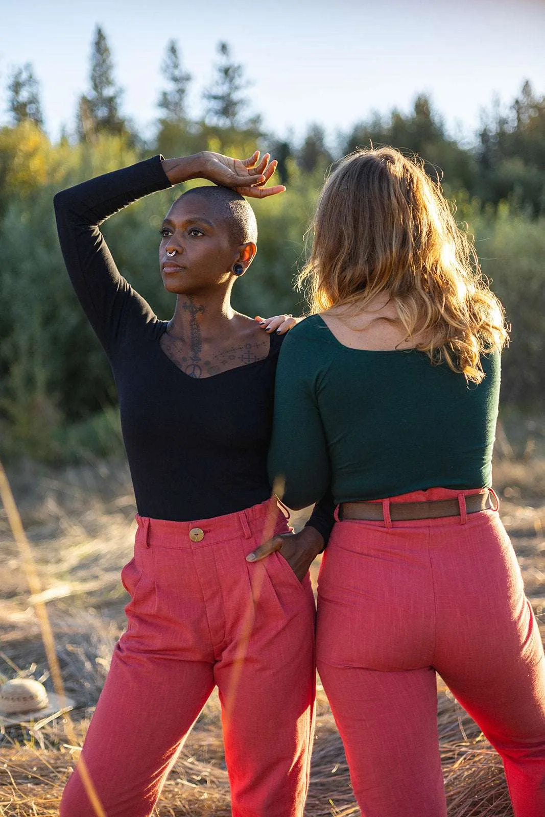 Perfect Pant in Red Sherbert Canvas Classic Cut Relaxed fit wear