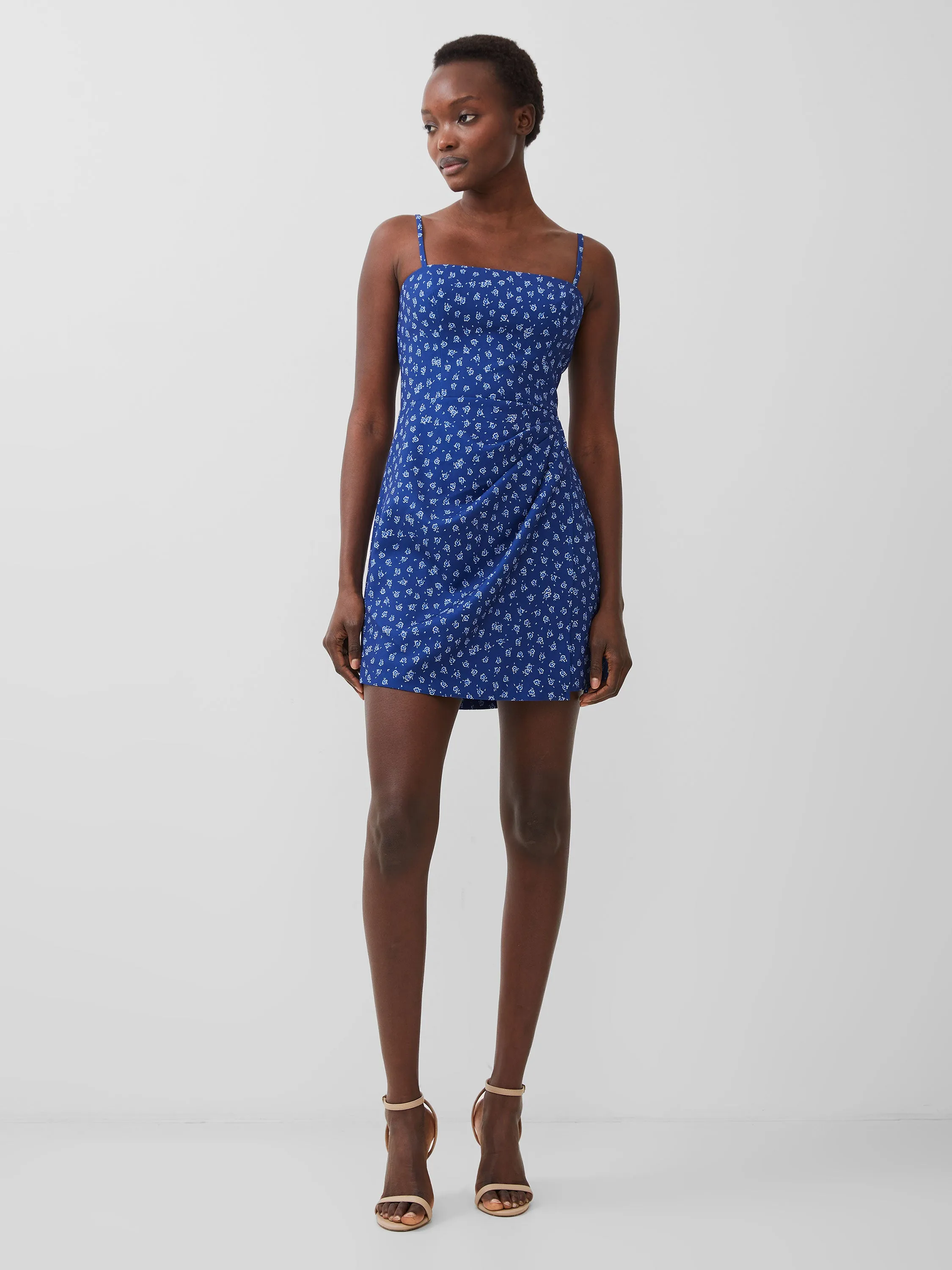 Sculpted Detail Modern Layers Aura Whisper Strappy Dress