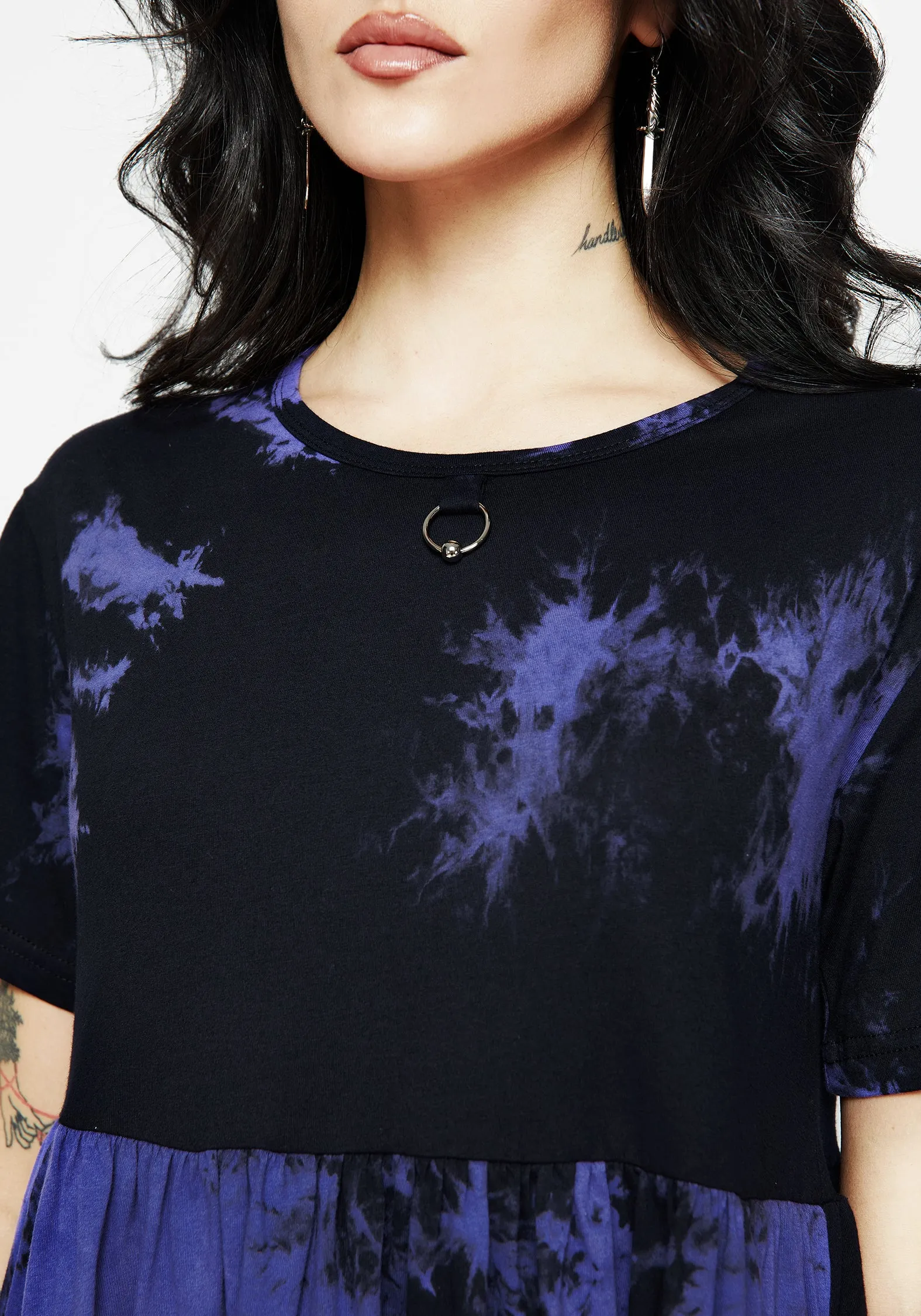 Date night Purple Haze Midi Skater Dress