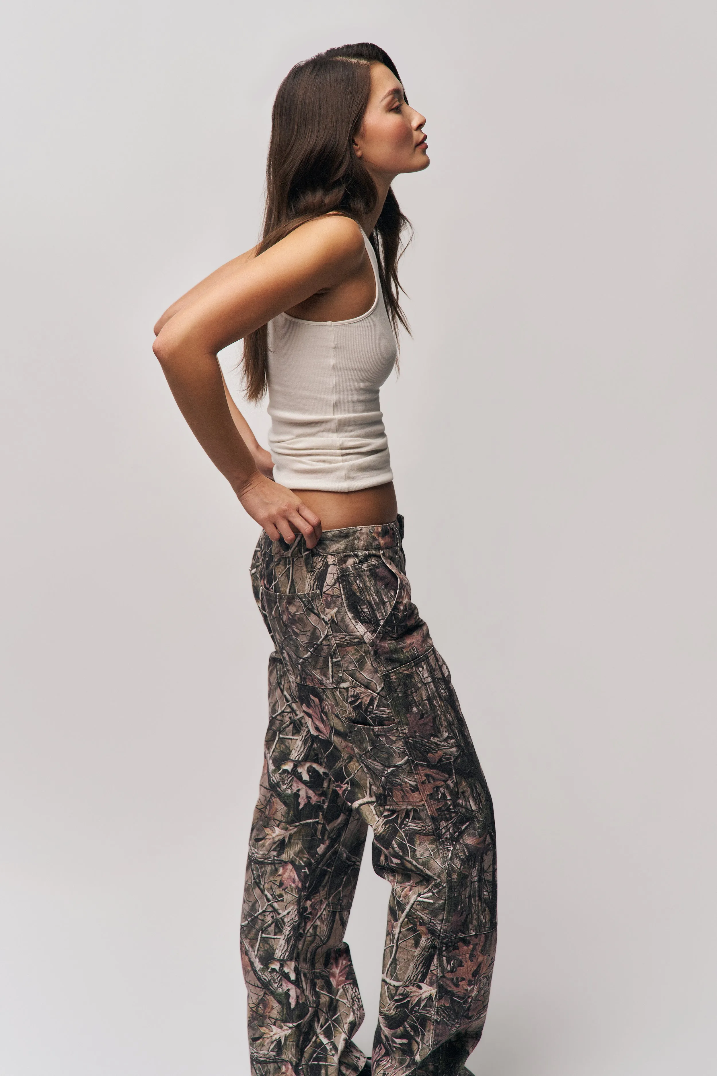 Adjustable Drawcord Tactical Camo Pant