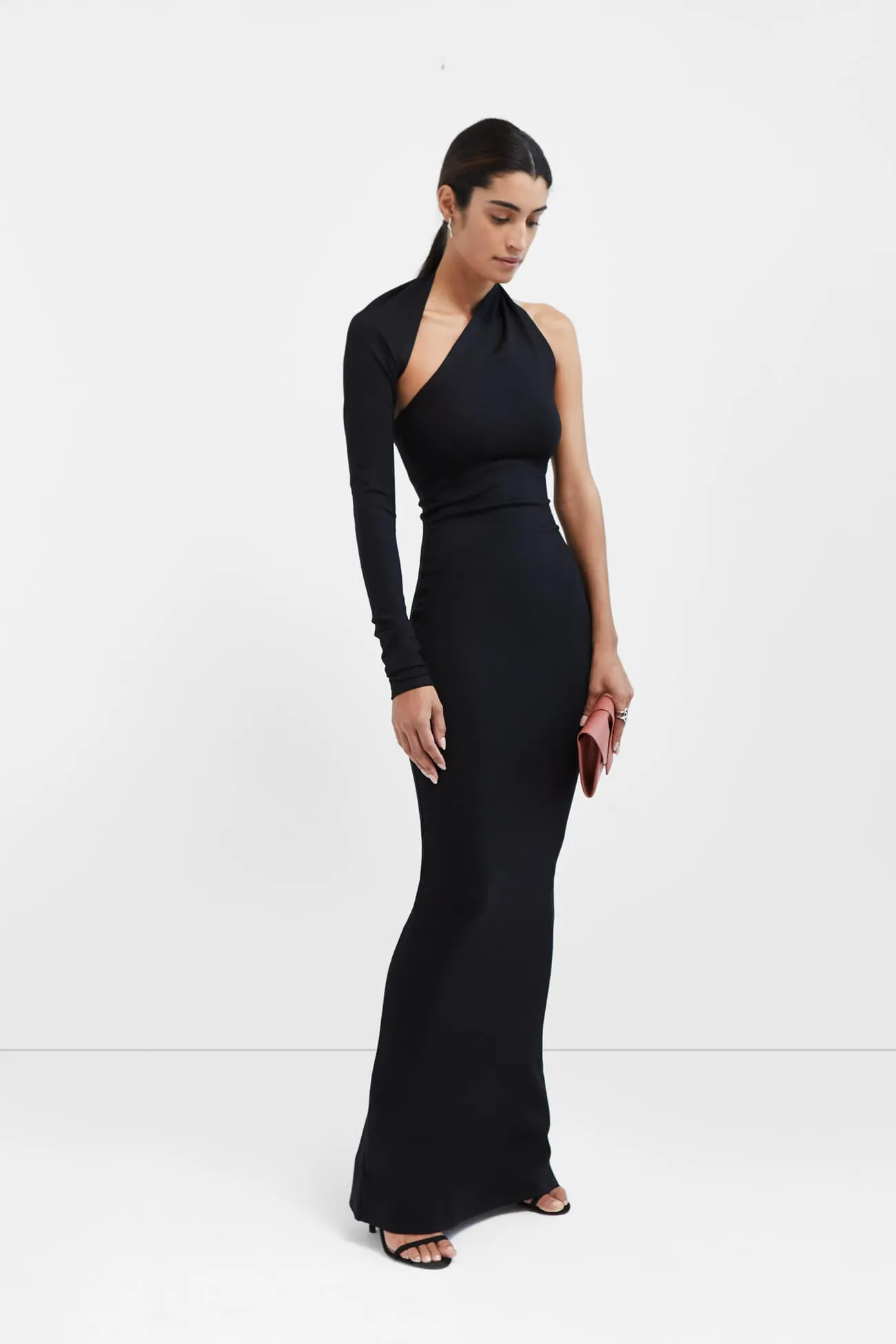 Signature-Style Petite Manhattan One Shoulder Gown