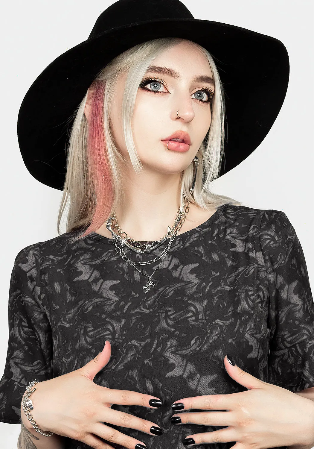 Subtle tone Smart Outfit Petrichor Smock Dress