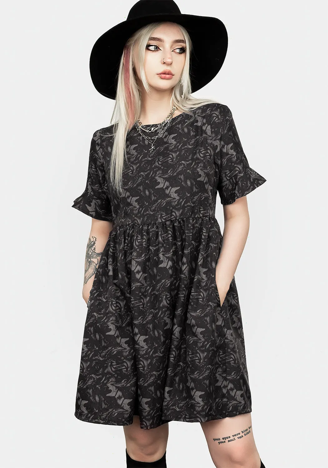Petrichor Smock Dress Elegant Silhouette