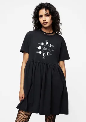 Phase Graphic Print Mini Skater Dress Street Icon