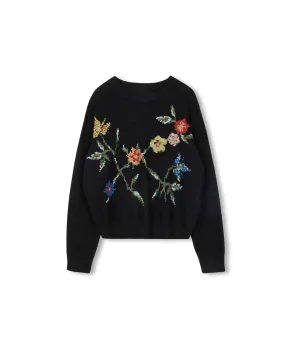 Pixel Knit Sweater Warm Layer