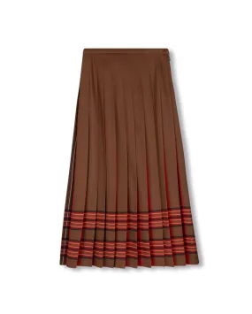 Outdoor Outfit Plaid Box Pleat Skirt