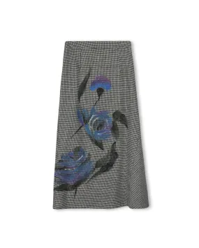 Plaid Fit and Flair Skirt Mall Brand Look Subtle Look