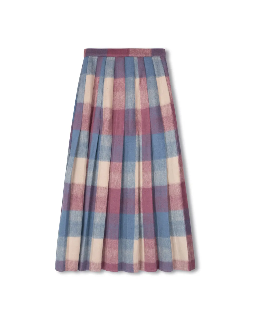 Modern Luxe Plaid Fleece Skirt