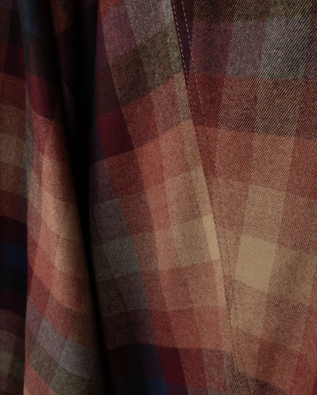 Plaid Side Ruffle Skirt Local Artisan Sustainable Innovation