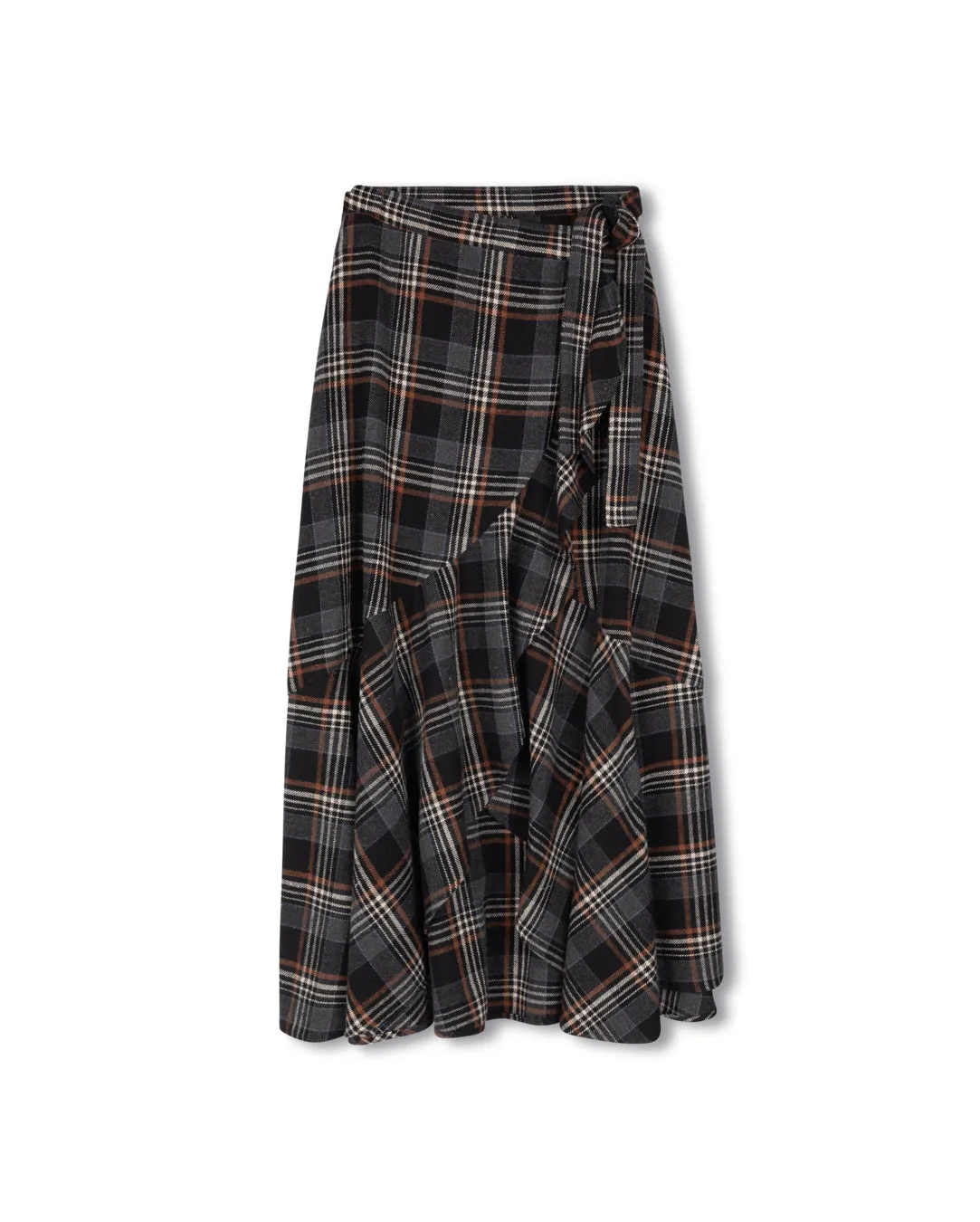 Dance Practice Quick Fit Plaid Wrap Skirt